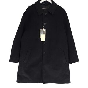 Pronto Uomo The Raincoat Wool Cashmere Charcoal Gray Coat